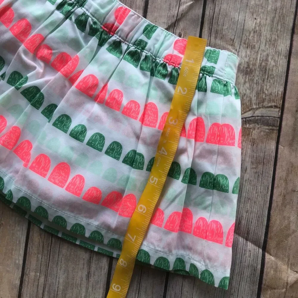 Gymboree Girls Skirt Size 6-12‎ Mo Island Cruise Neon Geo w/Bloomers NEW